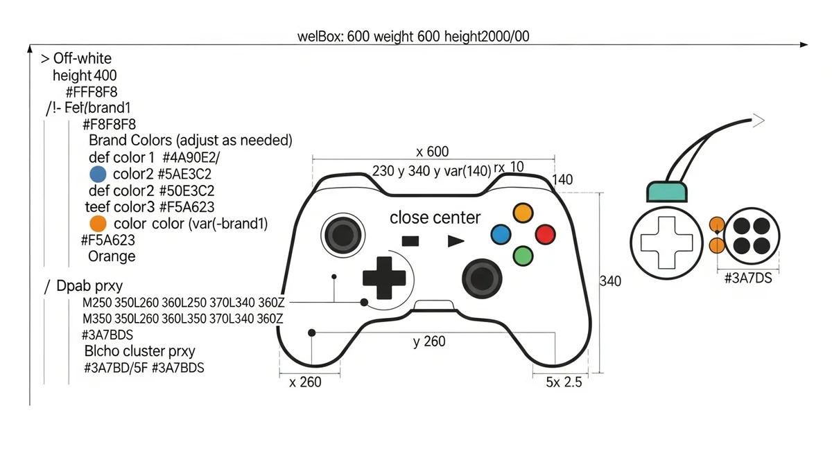 A flat vector illustration of a game controller from which multiple abstract branching paths emerge, symbolizing narrative choices and degrees of player agency.